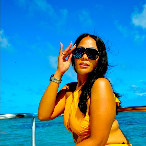 FENDI Zucca FF Logo shield  sunglasses - Picture 3 of 5